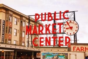 public market center in Seattle, WA