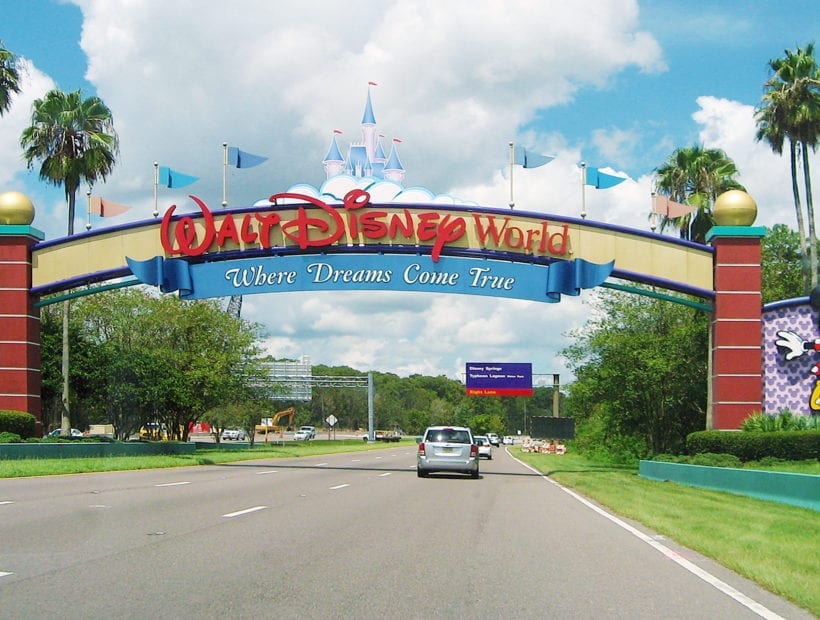 entrance of walt disney world in orlando florida