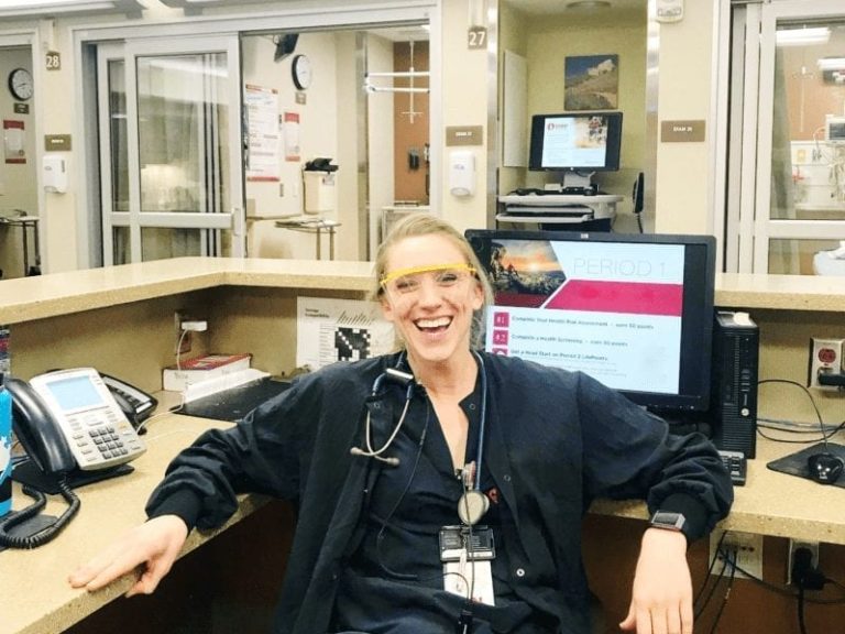 Healthcare traveler Emily is feeling great this Nurses' Week, especially knowing that TNAA and TotalMed have her back when it comes to continuing her education.