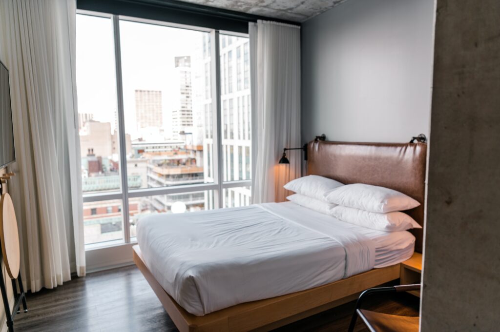 bedroom in an apartment