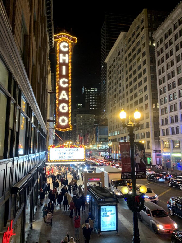 Chicago at night