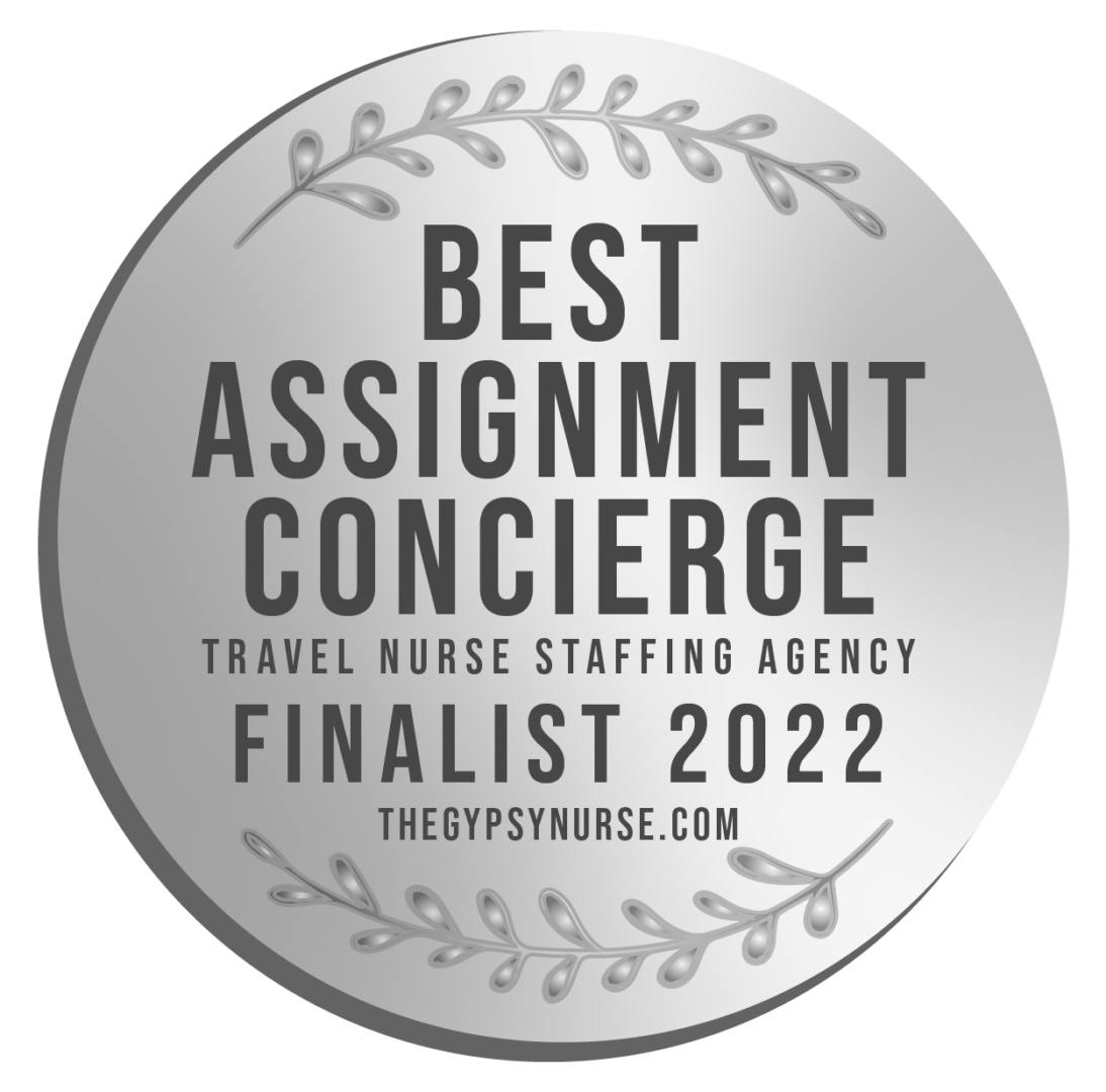 award logo for best assignment concierge in TGN 2022 survey