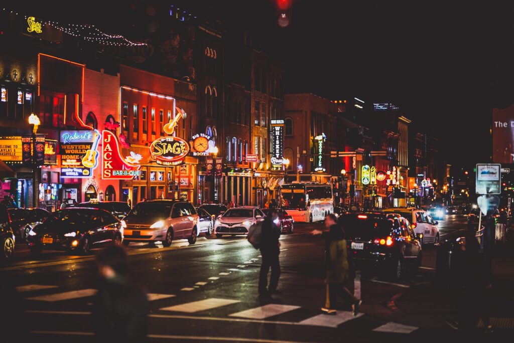 Broadway, Downtown Nashville, TN scene