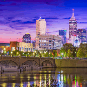 Indianapolis, Indiana, city skyline. Indianapolis city skyline.